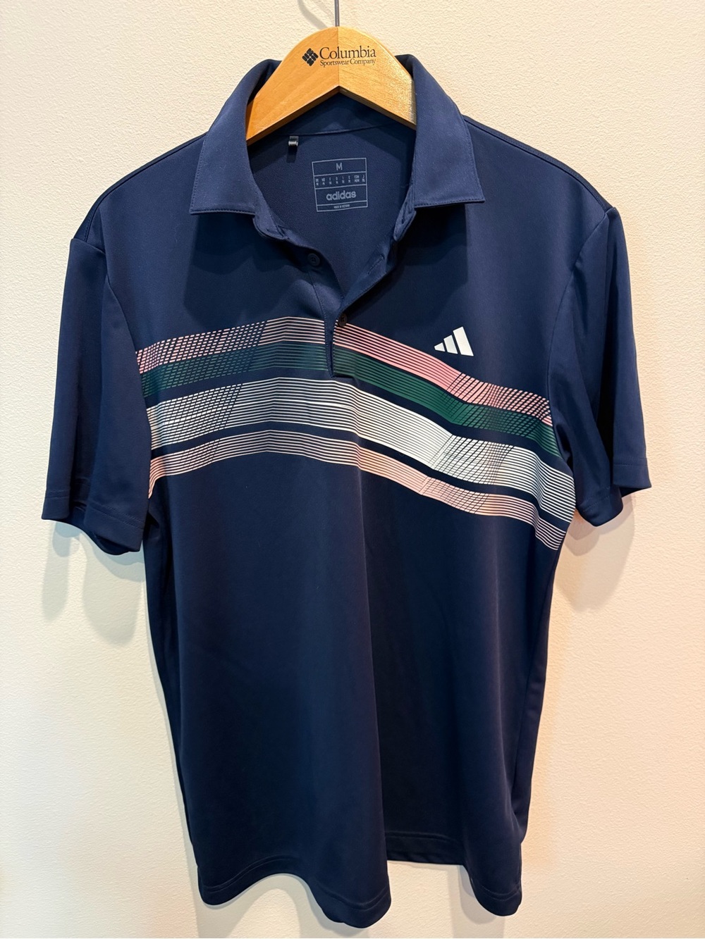 Adidas Core Chest Stripe Polo Shirt